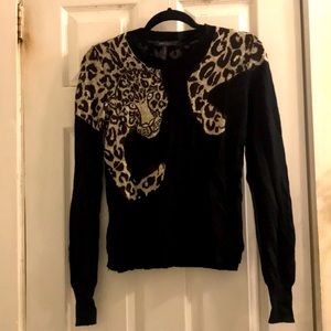 BCBGMAXAZRIA Leopard Sweater